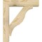 Ekena Millwork Funston Block Rough Sawn Bracket w/ Offset Brace, Douglas Fir, 6"W x 24"D x 28"H BKT0604X24X28FST05RDF - alternate 2